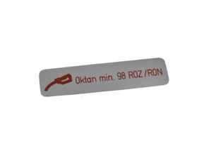 Sticker Fuel Octane Rating. Porsche 911 / 911 turbo / 924 / 944 / 928 / 914 - 411000263A