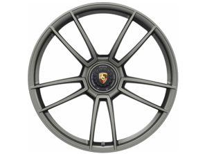 Centre lock Turbo S front alloy wheel in Silk-Gloss Platinum finish 20' 8.5J ET39 (Winter) - 992601025ACOB5
