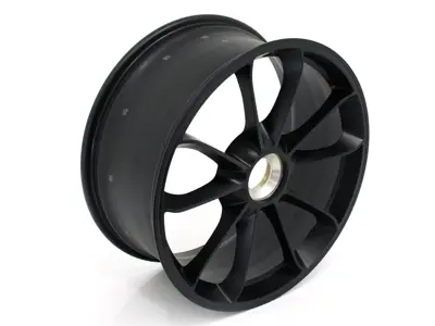 Front 20' GT3 alloy wheel, in Matt black. Porsche 991.2 GT2 - 99136216883JE1, 99136216883, 99136216282JE1, 99136216282