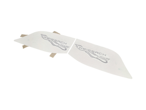 Rear Wing End Plate Logo Weissach RS. Porsche 992 GT3 RS - 99204482093OZ1, 99204482093BO1, 99204482093II0, 99204482093II9