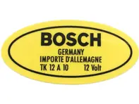 Engine Sticker For Ignition Coil 12 V. Porsche 912 / 356 - 64470100801 - 356234-15