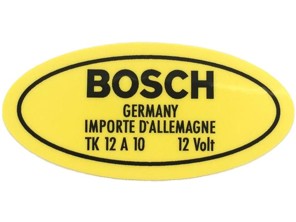 Engine Sticker For Ignition Coil 12 V. Porsche 912 / 356 - 64470100801 - 356234-15