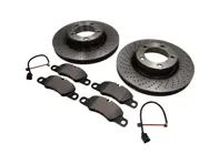 FRONT Brake Pads and Brake Disc Package Porsche 991 3.4L by SHW - 99735140101, 99735140201, 98135193904