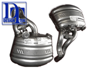 Exhaust Sports Muffler for Porsche 997 MKII  (fits with factory switch system) - DesignTek