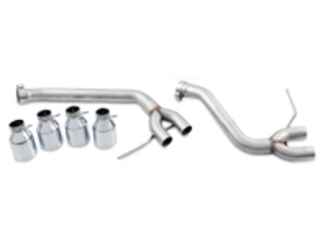 AWE Track edition exhaust system with Silver tips for Porsche Macan S / GTS / Turbo - 3020-42040