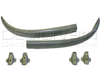 Rear bumper (Non welded) with brackets. Porsche 356 - 356A (1952 - 59) - P1266, PP1266, 64450502101