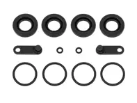 Rear Brake Caliper Piston Dust Cap and Seal Kit. Porsche 993 C4S / turbo / GT2 - 95135291910 - 228013