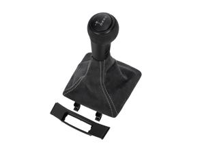 PDK Gear Selector & Shift Boot Set, Black Suede. Porsche 991 / 718 Boxster / 718 Cayman - 9G1426069012W0, 9G1426069252W0, 9G1426069262W0
