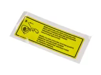 Sticker Cooling System Refill. Porsche 924 / 924S / 944 - 94400612100 - PAK4E2