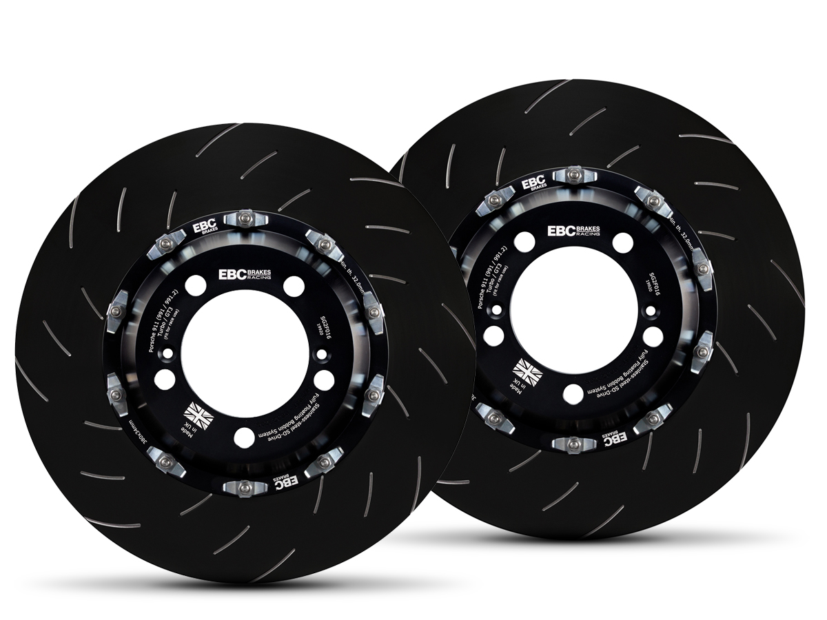EBC SG2F019 Racing TwoPiece Floating Front SLOTTED Brake Discs for