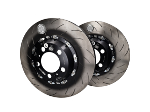 EBC Racing Two-piece floating Front SLOTTED Brake Discs for Porsche 991 GT3 - 99135140581, 99135140681, 99135140682 - SG2F019
