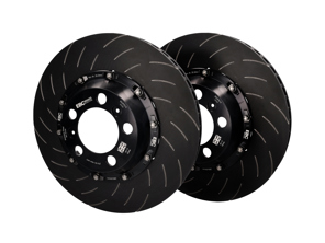 EBC Racing Two-piece floating Front SLOTTED Brake Discs for Porsche 991 GT3 - 99135140581, 99135140681, 99135140682 - SG2F019