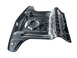 Front trunk floor pan section. Porsche 914 - 91450193711, 91450193811 - BP PS6861