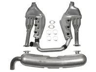 Sports exhaust set without catalytic converter 2 in 1 out. Porsche 911 3.2ltr 1984-89 - 93011104300, 93021102901 - 1620802610