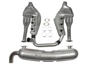 Sports exhaust set without catalytic converter 2 in 1 out. Porsche 911 3.2ltr 1984-89 - 93011104300, 93021102901 - 1620802610