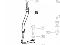 Inlet oil line. Porsche 356 - PCG07818, 53907818