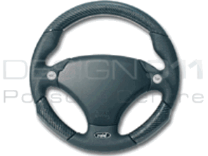 Steering Wheel Daytona - Black Leather / Carbon - RAID