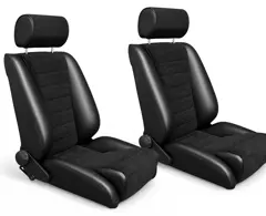 Black Leatherette / Corduroy Black
