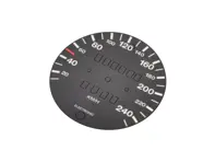Speedo Scale For Conversion From Miles To Km/H Mech. Porsche 911 1975-83 - 93064153300 - 911886-03