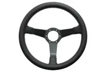 Steering wheel Eau Rouge Full Grain Leather with parallel or crossed stitching 350mm. Porsche 911 / 964 / 993 / 924 / 944 / 968 / 928 - 74112, 74113