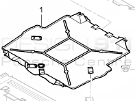 Undertray front axle 4WD. Porsche 996 C4 / C4S / Turbo / GT2 - 99650452701, PAF00320700