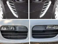 Front bumper radiator and side vent wire mesh kit Porsche 987.1 Boxster