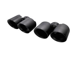 Exhaust Deluxe Quad-Style Tail Pipes, in Satin Black finish . Porsche 997.2 Carrera - 99711115130, 99711135130, 99711198330, 99711199130, 99711135230, 99711198430, 99711199231, 99711199240, 99711199140, 99711115230