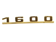 Rear badge '1600', Gold. Porsche 356 - 64455931100