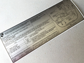 Emission sticker for engine lid. Porsche 911 (1984) USA - 93000651325
