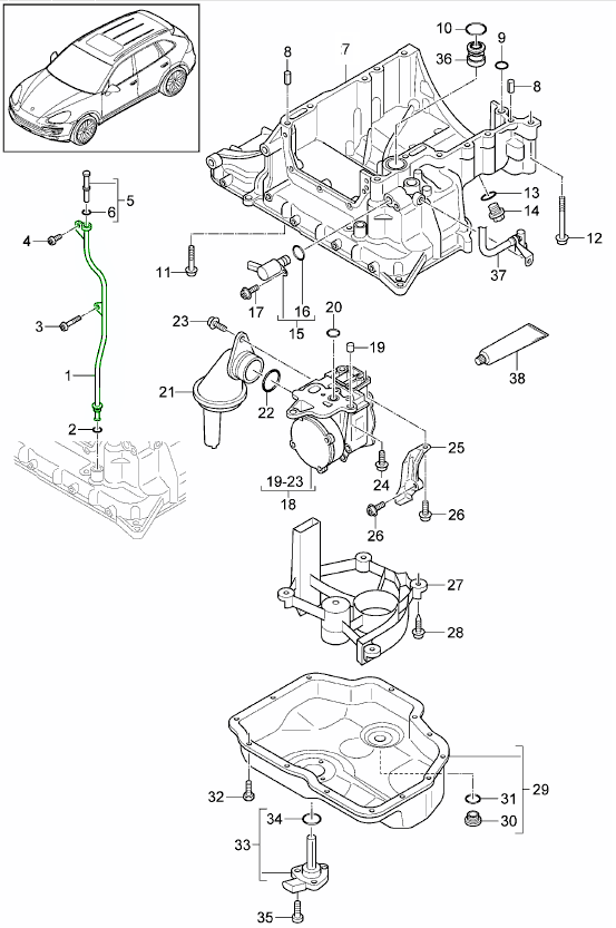 Buy Porsche Cayenne 92A (958) 20102017 Cayenne V6 3.0L Diesel 245HP