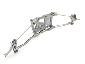 Support bracket for exhaust. Porsche 987 Boxster / 987C Cayman - 98711104103, 98711104102