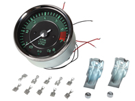 Tachometer, 8000 RPM, 356 style. Porsche 356 12V - AC356030, 8199600500