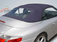 Cabriolet hood with clear pvc rear screen. Porsche 996 - 98656191505151, 98656191505152, 98656191505153, 98656191505155, 98656191505302, 98656191505154, 98656191503A10, 98656191503C50, 98656191503G10