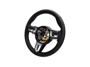 GT Sport Multi-Function Steering Wheel In Black Leather. Porsche 991.2 / 718 - 99104440030, 99104440031, 99104440032, 99104440033, 99104440030A34, 991044400