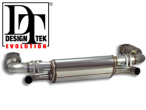 Sports Exhaust + Metallic catalytic Converters Porsche 996TT DesignTek Evolution
