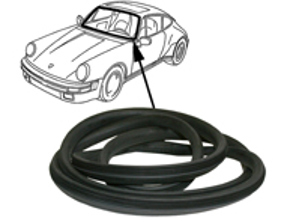 Front screen rubber seal. Porsche 911 / 964 - 96454122500 - 1685900500, 911618-01