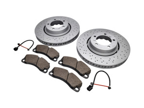 FRONT Brake Pads and Brake Disc Package Porsche 991.2 S - 9P1615301, 9P1615302, 99135194702, 99160918100, 9P1615301J, 9P1615302J