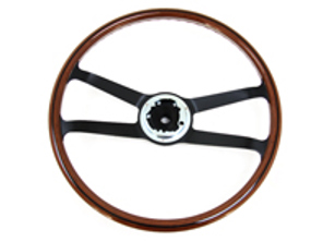 Wood Steering Wheel 42cm, Porsche 911 1965-69 - 90134708211, 90134708201 - STG116102B, 121401-AK0, 1645500400