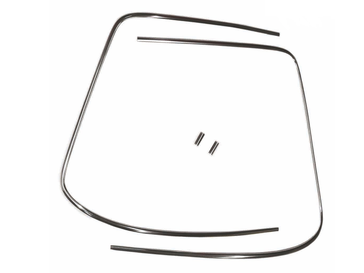 Front screen chrome moulding trim kit genuine. Porsche 911 1965 to 1983