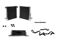 Aluminium radiator for water coolant fluid & hoses SET OF 3. Porsche 981 Boxster / 981 Cayman / 991.1 - 99110613103, 99110613203, 99110613702, 99110613701, 9P1121253 - 7067, 7066