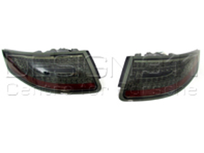 Indicator unit rear, Clear / Smoked V2 with LED bulbs for Porsche 997