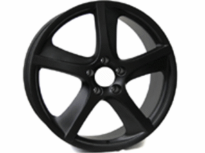 22' Style 247BM BLACK MAT Alloy wheels for Porsche Cars