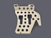Aluminium floor board drivers side Porsche 911 targa / cabriolet 1974-1989 - 91155106344, 91155106340, 91155106343