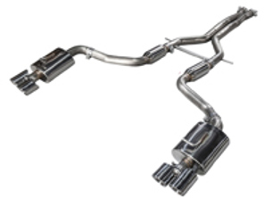 AWE Track edition exhaust system with Silver tips for 970 Panamera 2/4 (2014>>) - 3020-42022, 3020