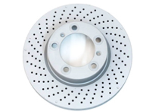 Brake disc rotor, Front. Standard Coat Z. Porsche 981 Boxster 2.7L / 981C Cayman 2.7L (OE Part No 98135140101/98135140201) - 98135140101, 98135140201, 92279905, 92280005, 460.1589.20, 460.1590.20 - 460.1589.20, 460.1590.20