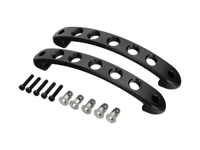 Speed Hole aluminium interior door pull 6 7/8', Pair. Porsche 911 - 90153106700 - InteriorHandle_6_7/8in_Speed_Black, InteriorHandle_6_7/8in_Speed_Silver