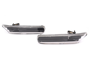 Side repeaters, Clear / Black. Porsche 986 Boxster / 996 - 00004490978 - TU986401