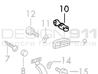 Door Connecting Rod. Porsche 911 69-73 - 90153106600