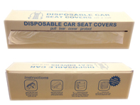 Disposable white seat covers - Roll of 100