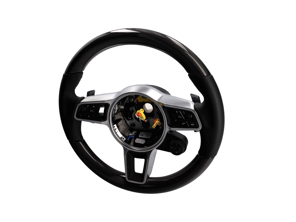 Multi-function sports steering in carbon. Porsche 971 Panamera Hybrid 2017>> - 971044405, 971044405A34, 971044405OE5, 9710444059J9, 971044405OK6, 9710444058U7